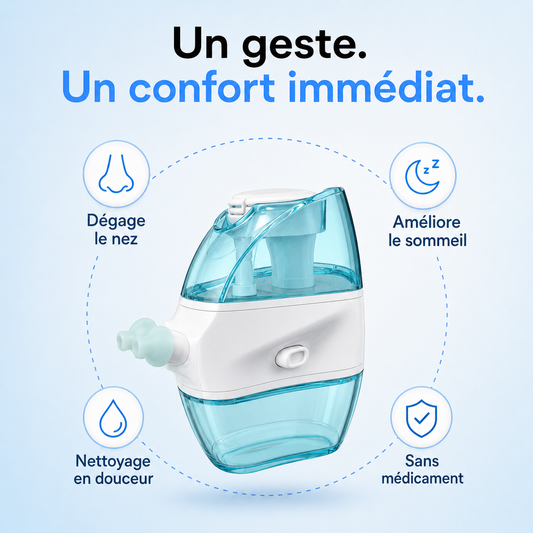 Aspirateur Nasal Électrique Sipora pour accompagner un rhume de bébé